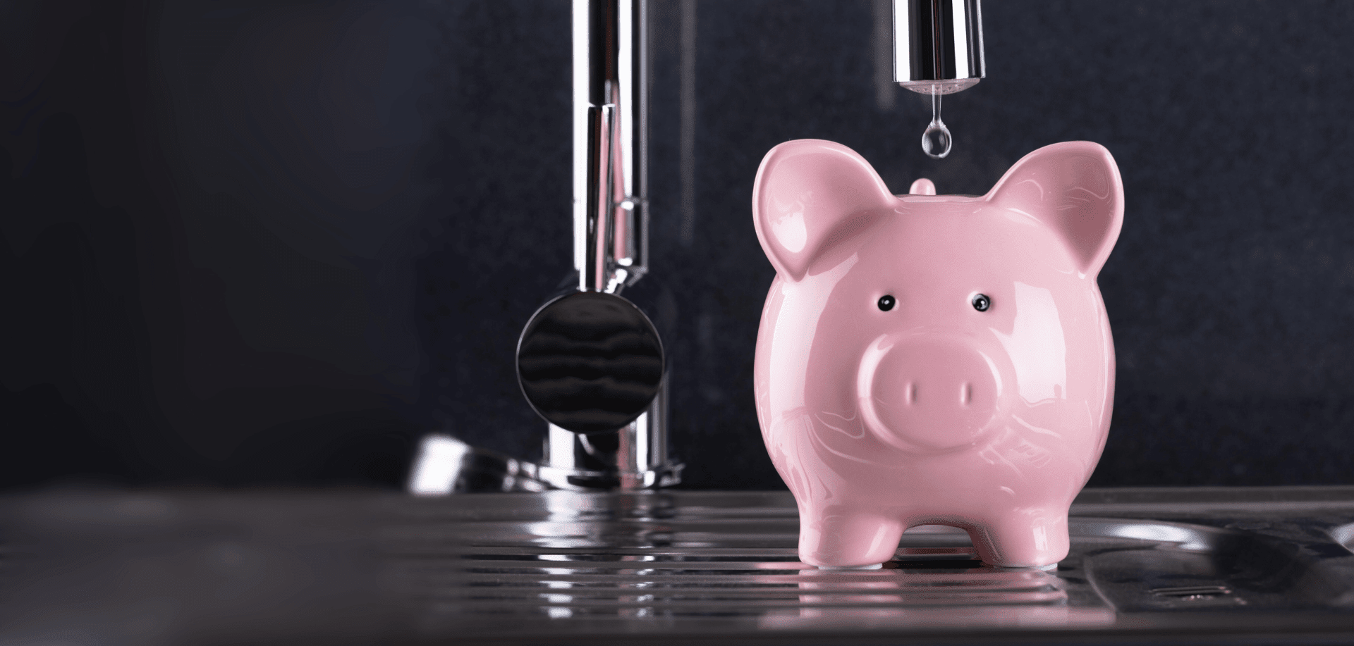 piggy bank with tap